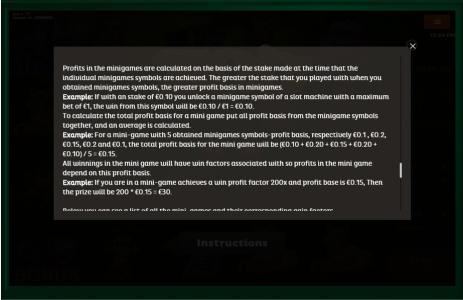 Zoo Slot Machine Minigames Profit Calculation Screen