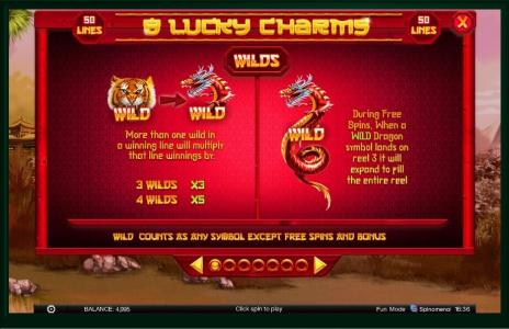 88 Lucky Charms Slot Machine Wild Symbol Screen