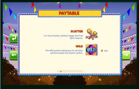 Mariachi Mayhem Slot Machine Scatter Awards and Wild Symbol Screen