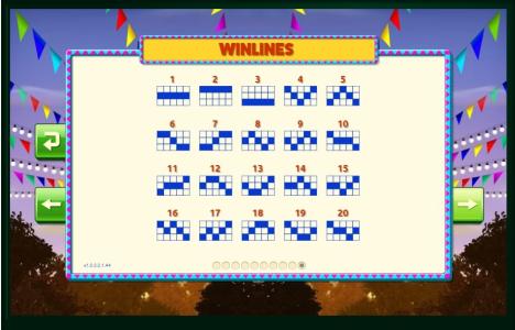 Mariachi Mayhem Slot Machine Paylines Screen