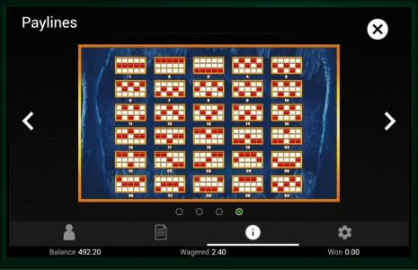 Huluwa Slot Machine Paylines Screen