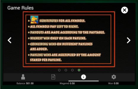 Gong Xi Fa Cai Slot Machine Game Rules Screen