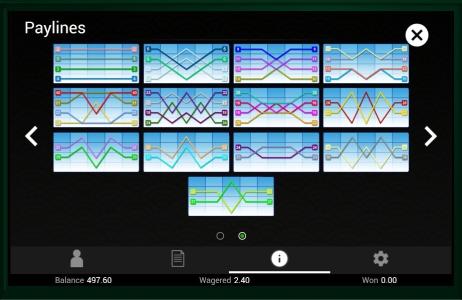 Detective Black Cat Slot Machine Paylines Screen