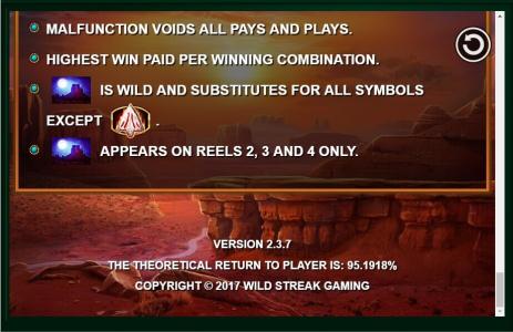 Wild Catcher Slot Machine Wild Symbol Screen