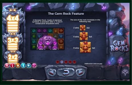 Gem Rocks Slot Machine The Gem Rock Feature by Gem Rocks Screen