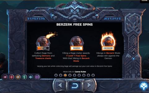 Vikings go to Hell Slot Machine Free Spins Bonus Screen