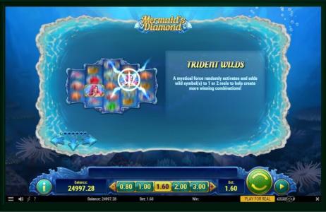 Mermaids Diamond Slot Machine Wild Symbol Screen