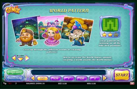 Gemix Slot Machine Wild Symbol Screen