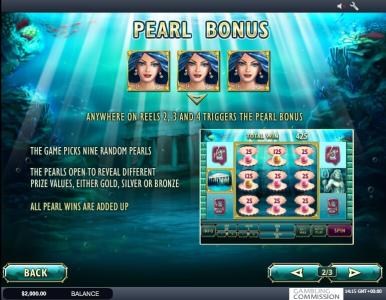 Atlantis Queen Slot Machine Bonus Game Screen
