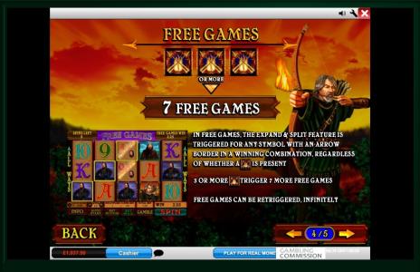 Archer Slot Machine Free Games Screen