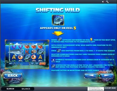 Dolphin Cash Slot Machine Wild Symbol Screen