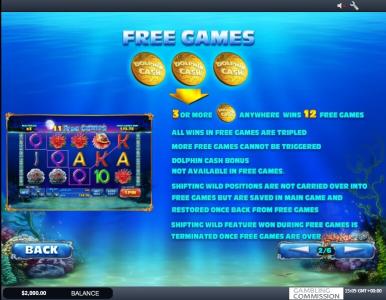 Dolphin Cash Slot Machine Free Game Screen