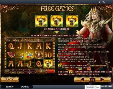 Dragon Kingdom Slot Machine Free Game Feature Screen