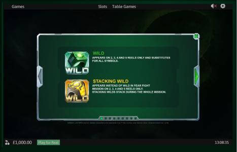 Green Lantern Slot Machine Wild Symbol Screen