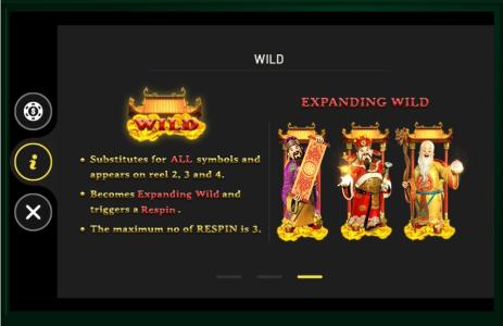 Fu Lu Shou Slot Machine Wild Symbol Screen