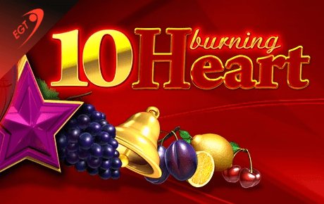 10 Burning Heart slot logo
