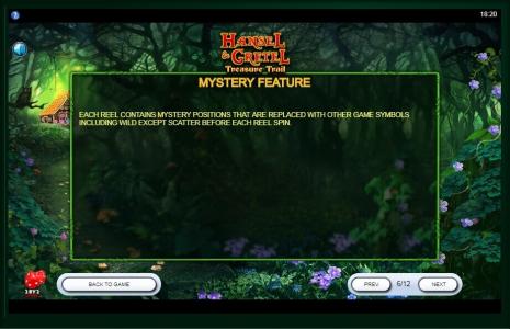 Hansel and Gretel Treasure Trail Slot Machine Mystery Feature Screen