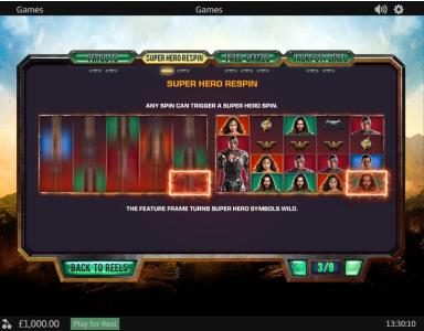 Justice League Slot Machine Free Games Screen