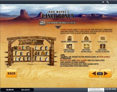 John Wayne Slot Machine Free Game Screen