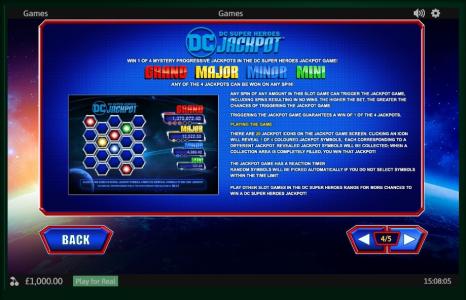 Superman The Movie Slot Machine Free Game Screen