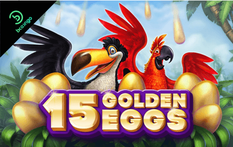 15 Golden Eggs slot logo