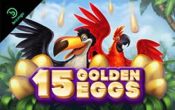 15 Golden Eggs slot logo
