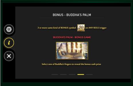 The Monkey King Slot Machine Bonus Game Screen