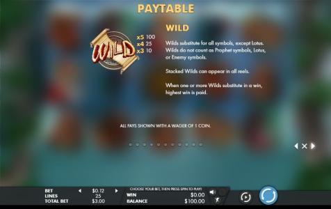Journey to the WestSlot Machine Wild Symbol Screen
