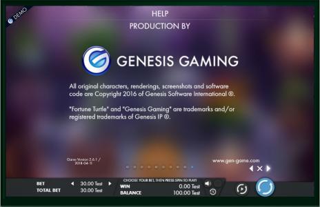 Slot Machine Fortune turtle Screen