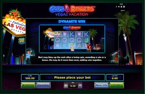 Cops N Robbers: Vegas Vacation Slot Machine Reel Raider Screen