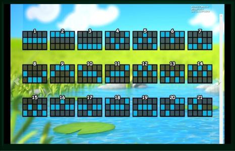 Frog Princess Slot Machine Paylines Screen