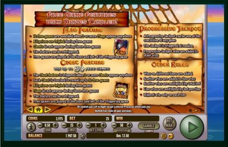 Pirates Plunder Slot Machine Free Games Bonus Screen