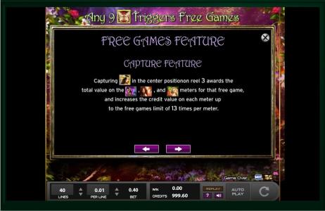 Cherry Mischief Slot Machine Free Game Feature Screen