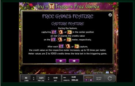 Cherry Mischief Slot Machine Free Game Feature Screen