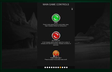 Ninja Monkey Slot Machine Main Game Controls Screen