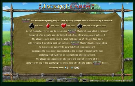 Dragon Hot Slot Machine Jackpot Cards Feature Screen
