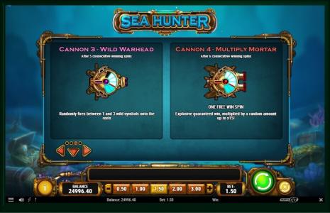 Sea Hunter Slot Machine Sea Hunter Cannon Wild Warhead Screen