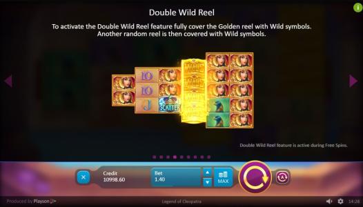 Legend of Cleopatra Slot Machine Wild Symbol Screen