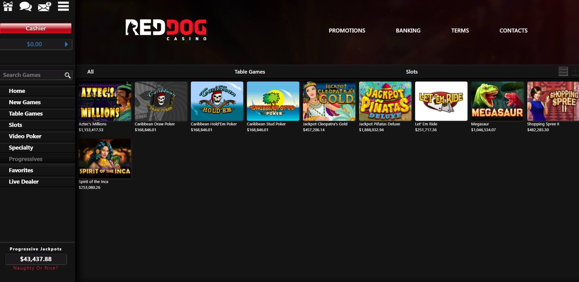 red dog casino payout reviews