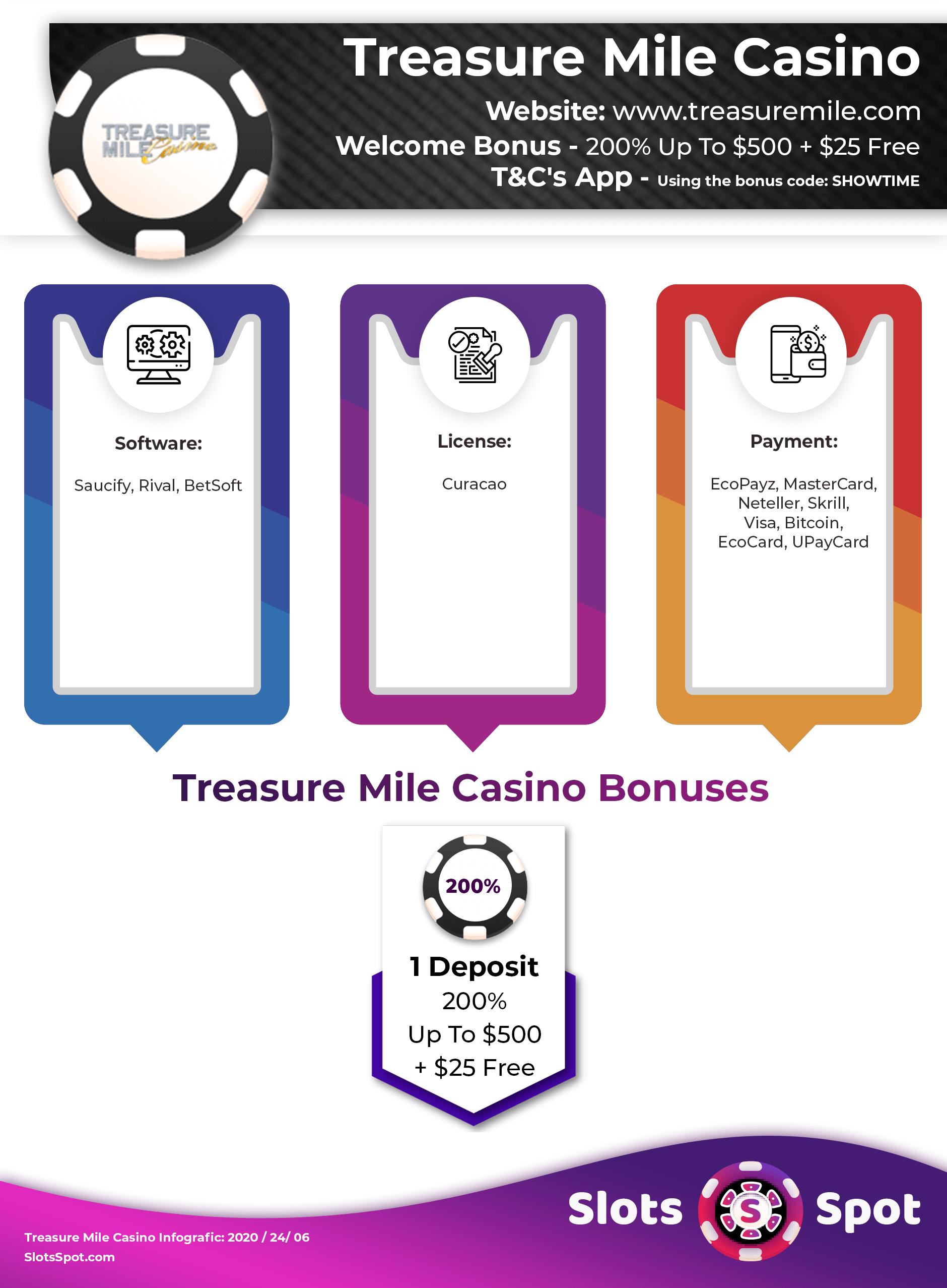 treasure mile casino bonus