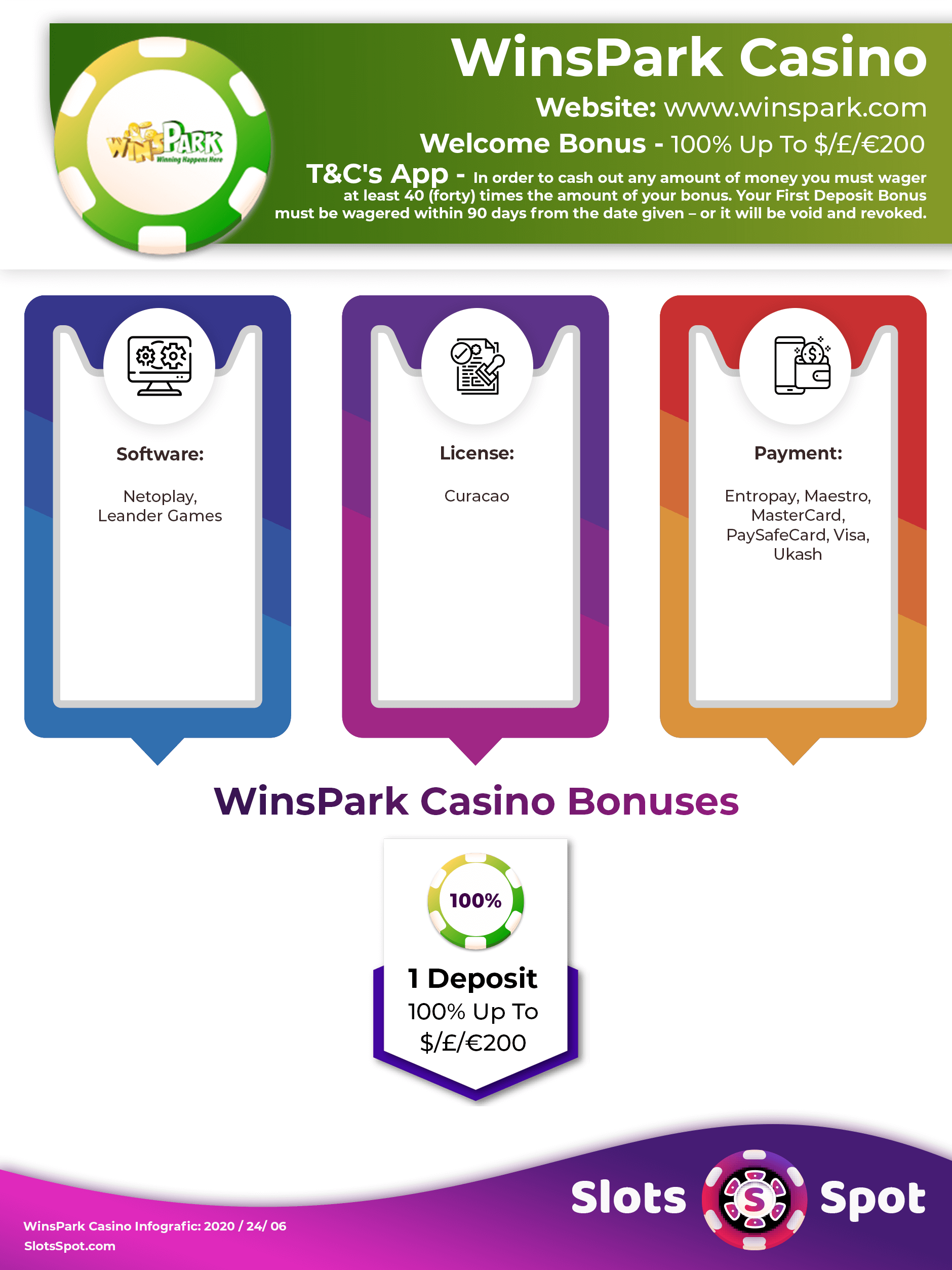 Winspark Bonus Code