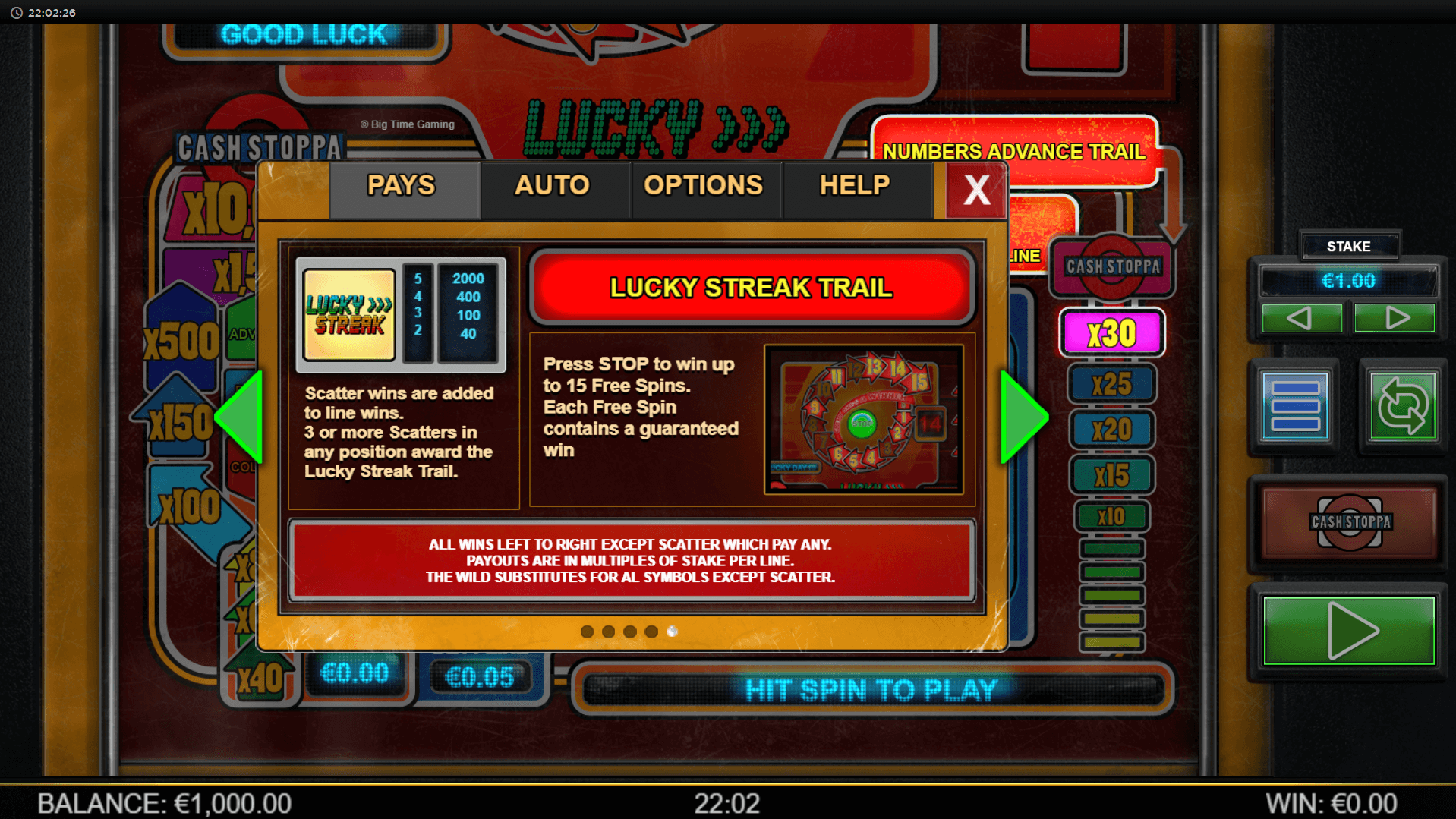 Lucky Streak Mk2 Slot Machine ᗎ Play FREE Casino Game Online by Big ...