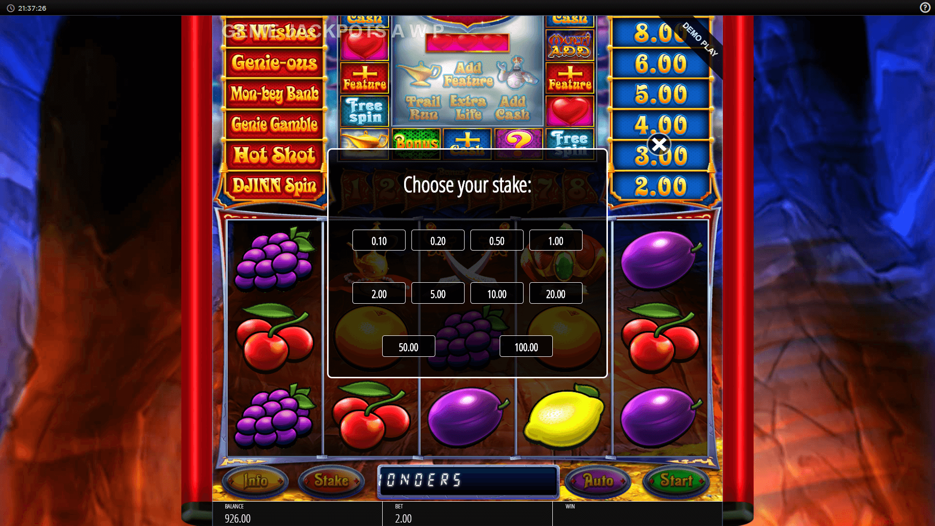 Genie Jackpots Cave Of Wonders Slot Machine