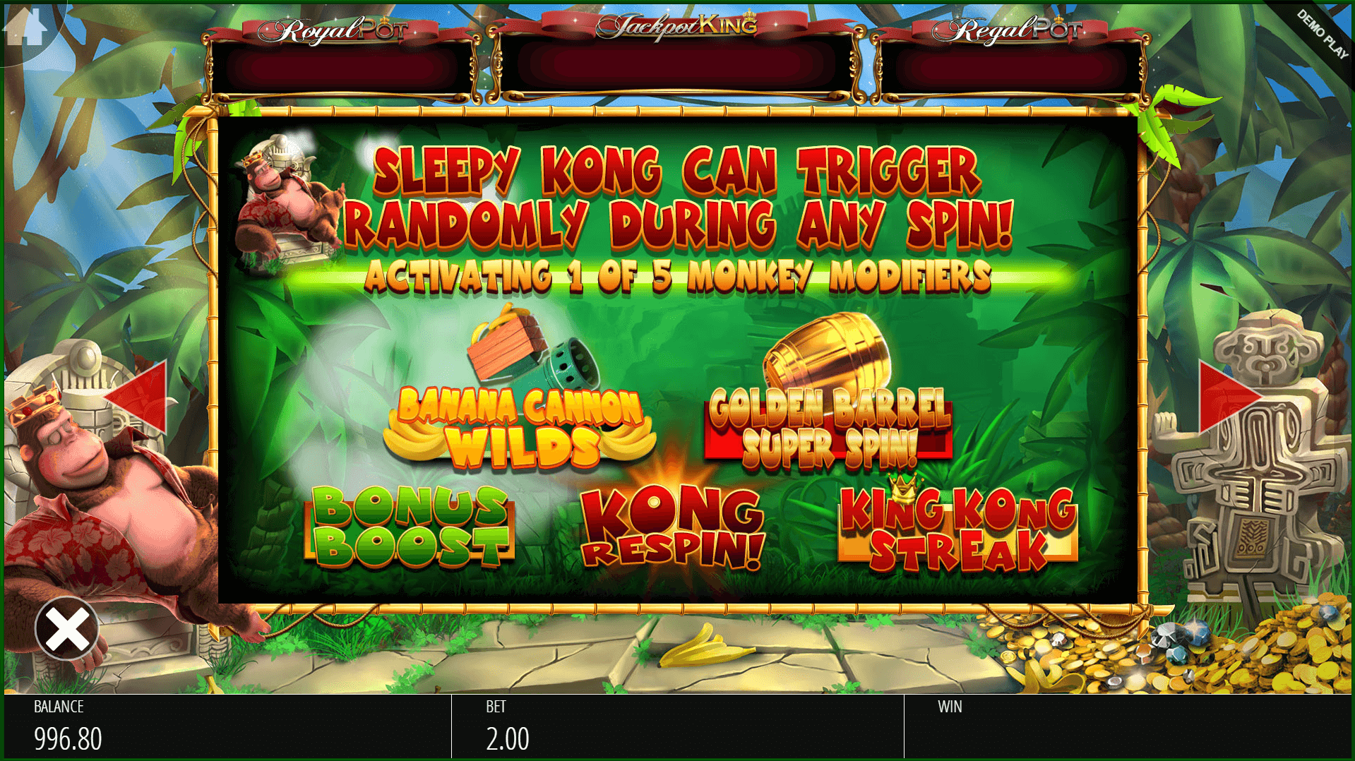 Play king kong cash slot machine online