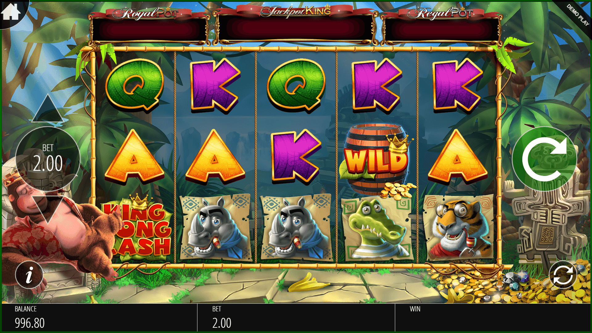 King Kong Cash Jackpot King slot play free