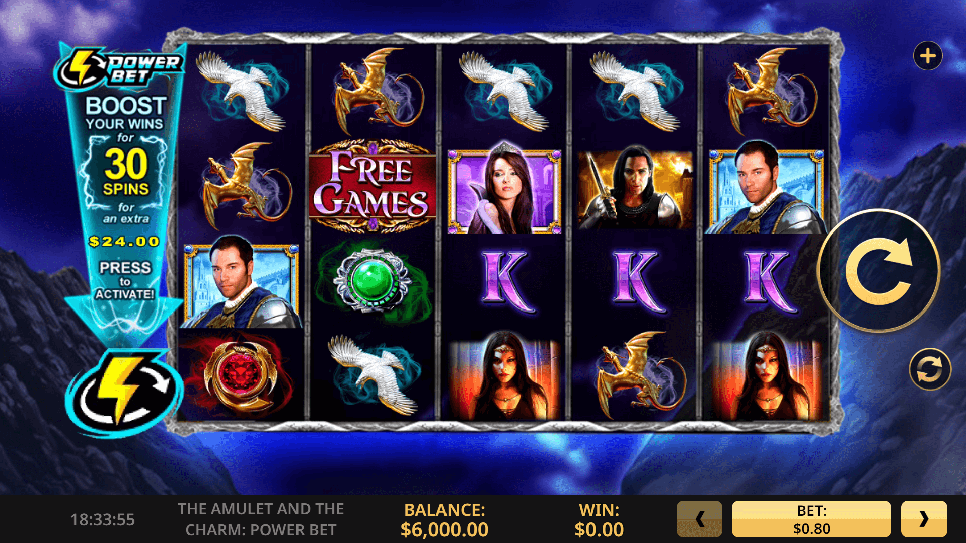 Amulet and Charm Power Bet slot play free
