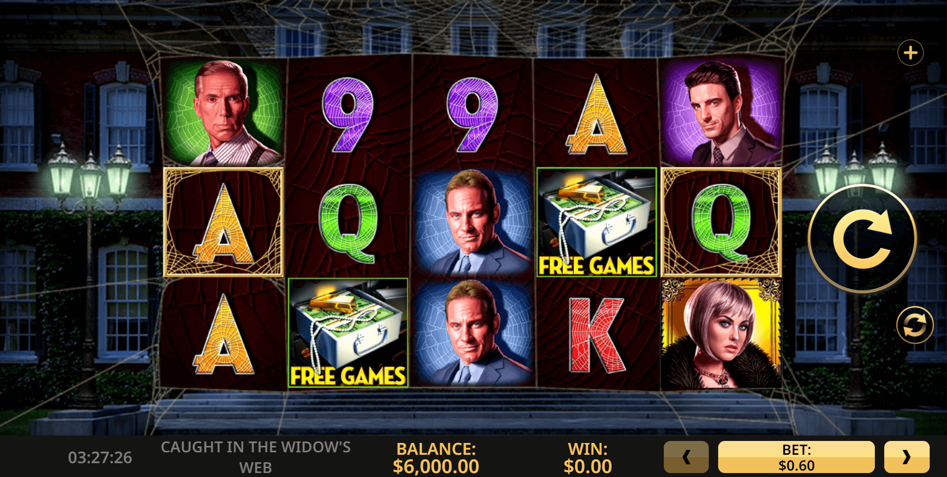 Caught in the Widows Web slot play free
