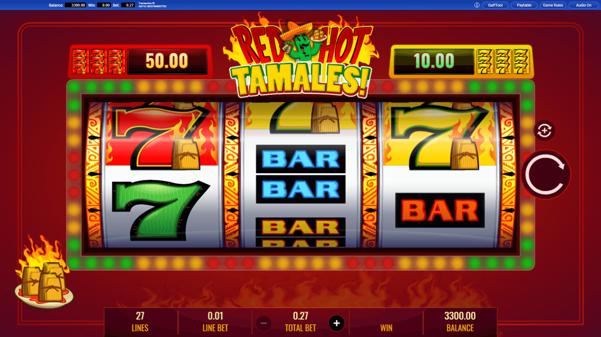 red hot tamales slot machine