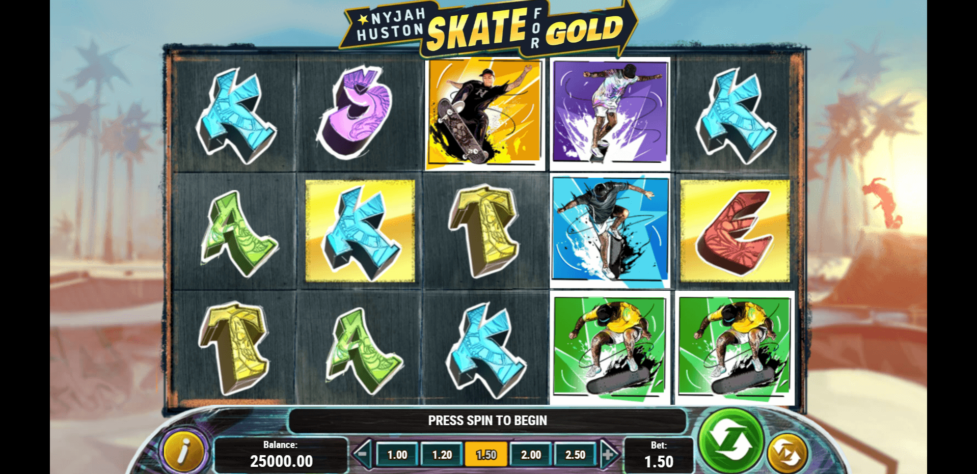 Nyjah Huston Skate for Gold slot play free