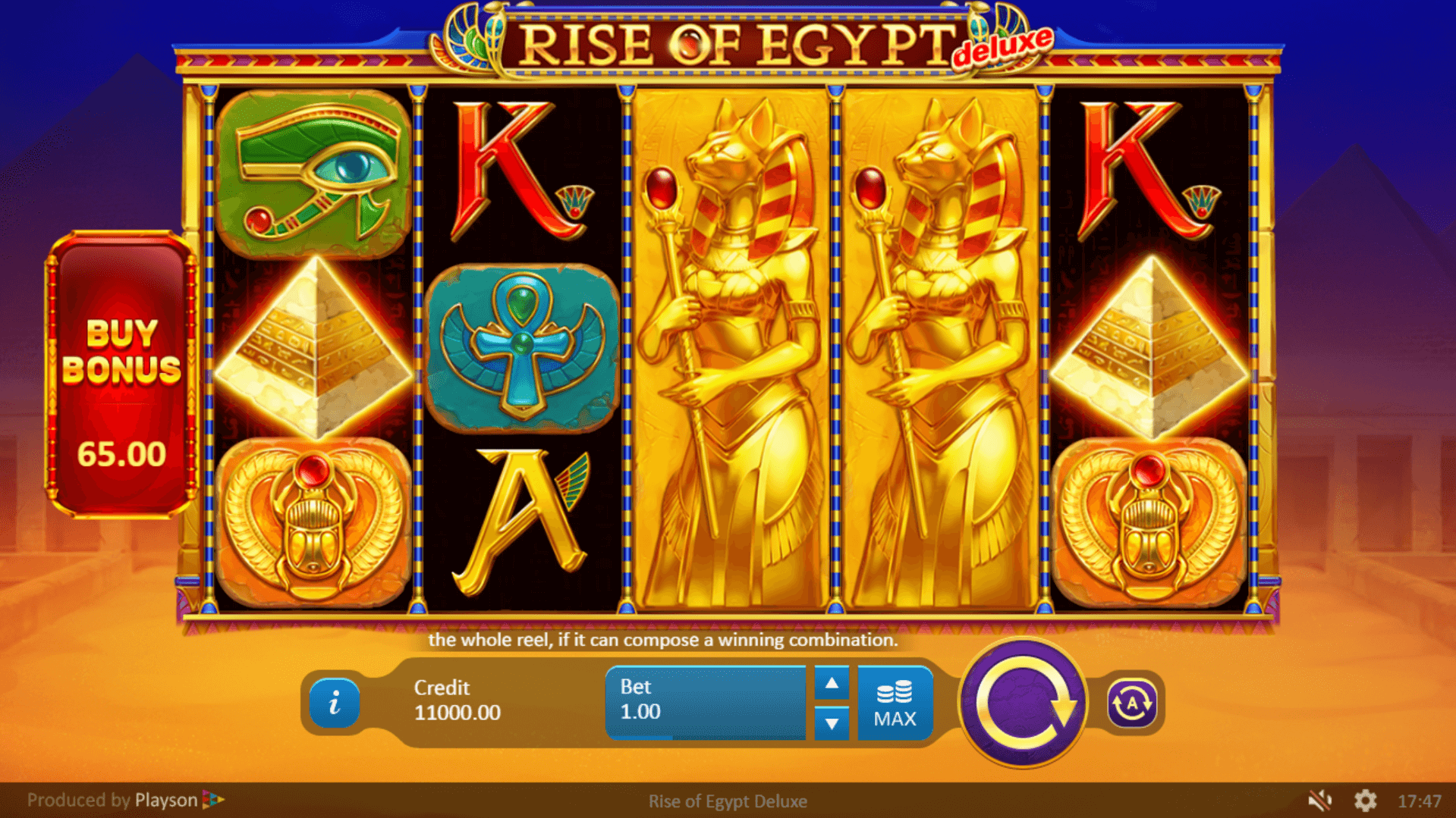 Rise of Egypt Deluxe slot play free